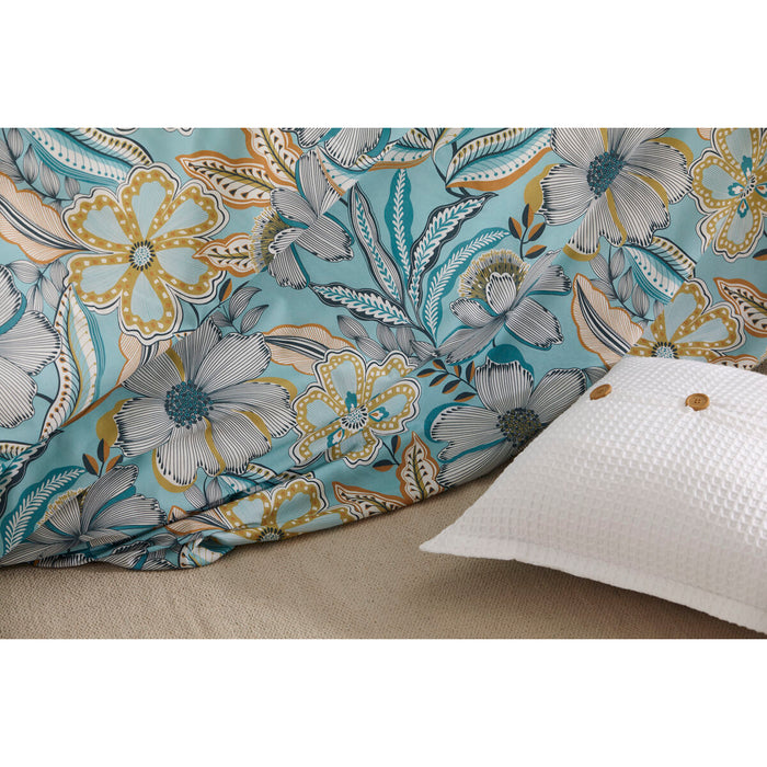 Set husă de pătură Alexandra House Living Vilma Multicolor Pat 150/160 3 Piese