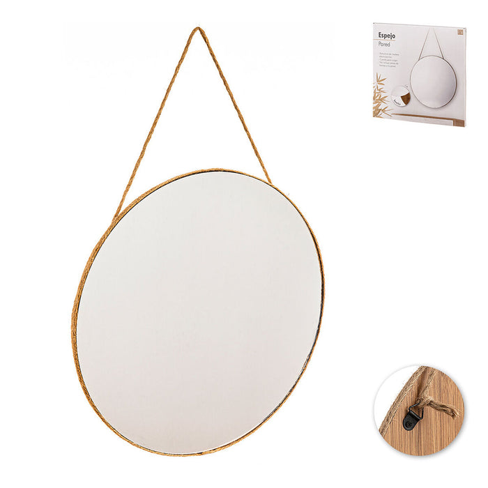 Oglindă de perete Caison Iută Ø 40 cm