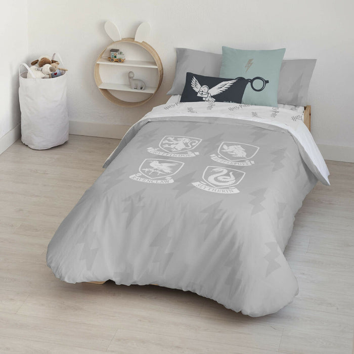 Husă de pilotă Harry Potter Hogwarts Shields Multicolor 200 x 200 cm Pat 120
