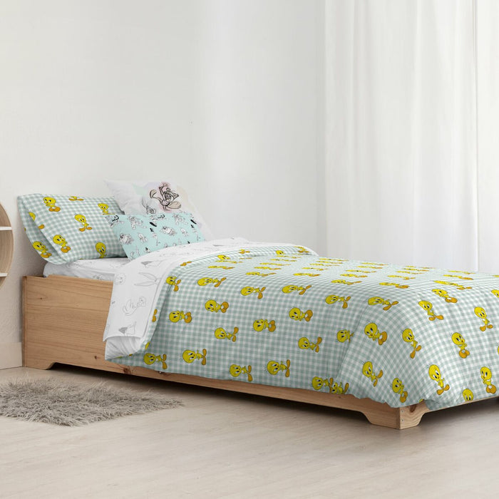 Husă de pilotă Piolín Tweety Vichy Multicolor 140 x 200 cm