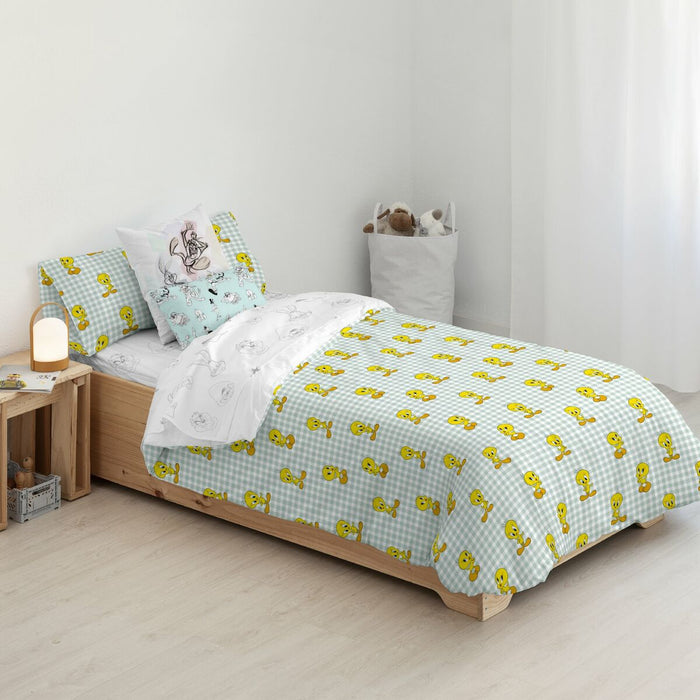 Husă de pilotă Piolín Tweety Vichy Multicolor 200 x 200 cm