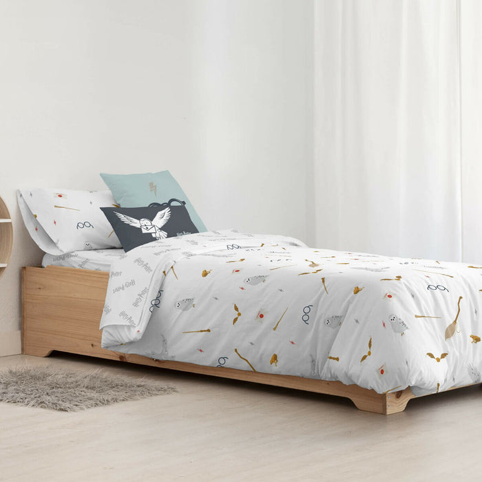 Husă de pilotă Harry Potter Hogwarts Nordic  Multicolor 200 x 200 cm Pat 120