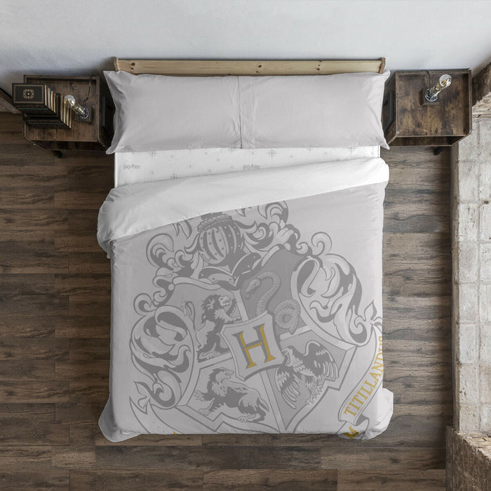 Husă de pilotă Harry Potter Hogwarts Gri 180 x 220 cm Pat 105