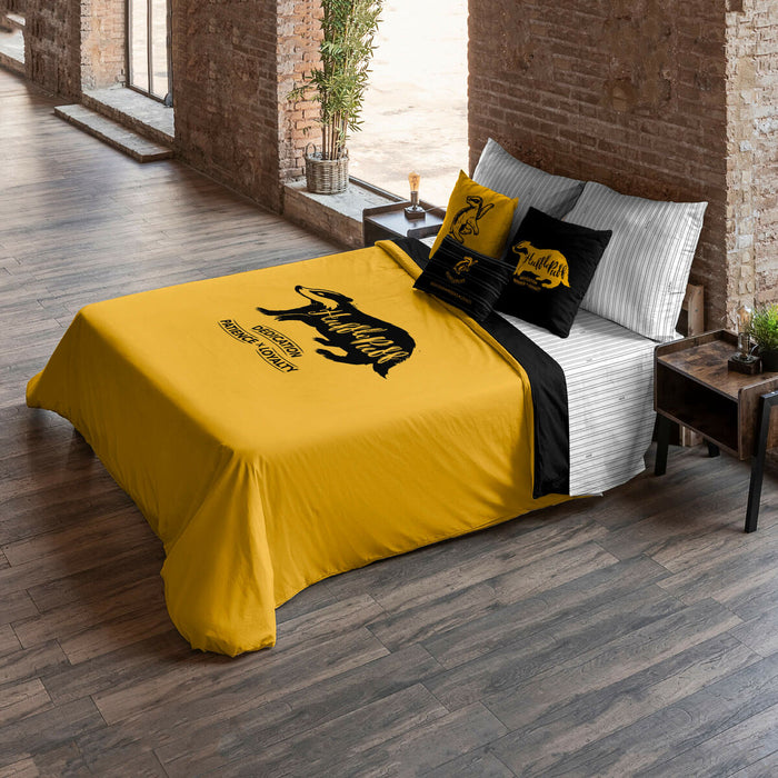 Husă de pilotă Harry Potter Hufflepuff Values Galben 220 x 220 cm Pat 135/140