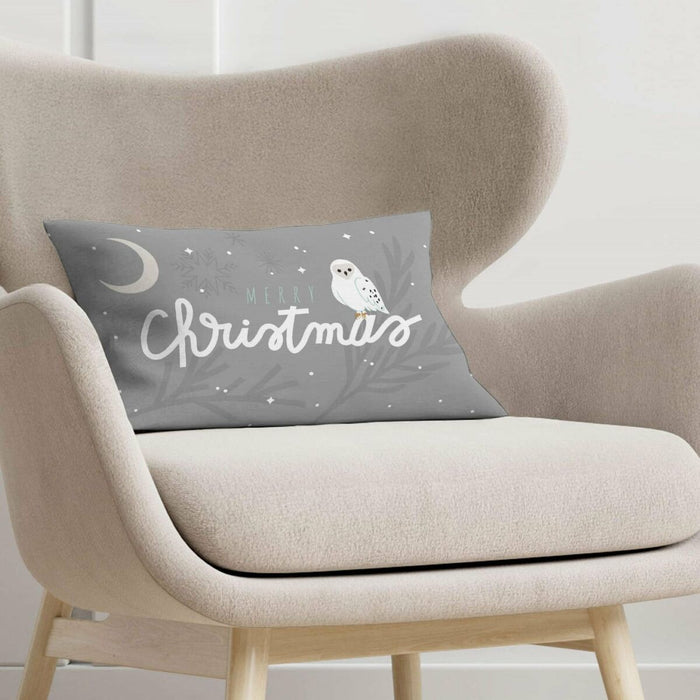 Husă de pernă de canapea Harry Potter Hogwarts Christmas Gri 30 x 50 cm