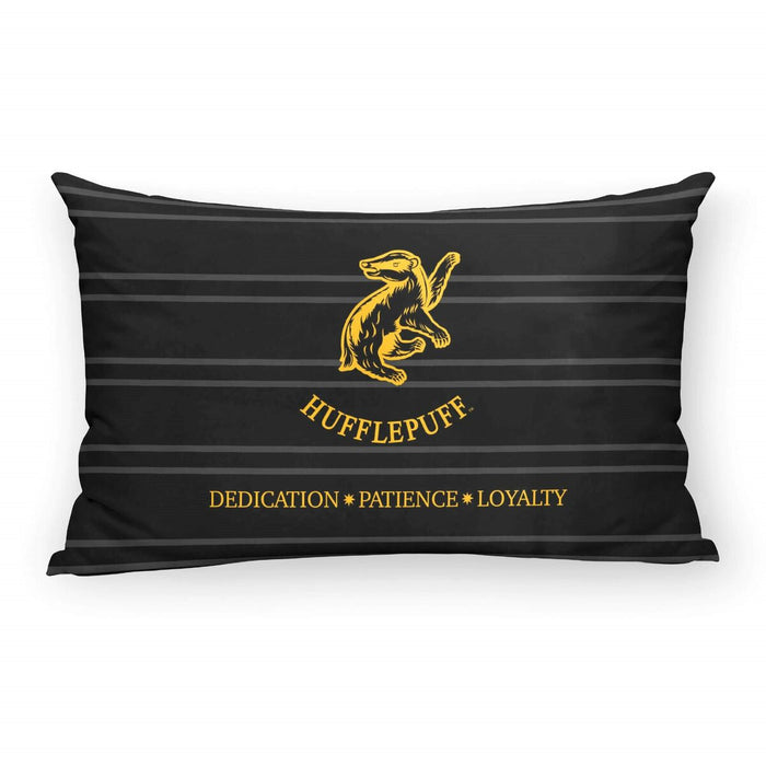 Husă de pernă de canapea Harry Potter Hufflepuff Basic Negru 30 x 50 cm