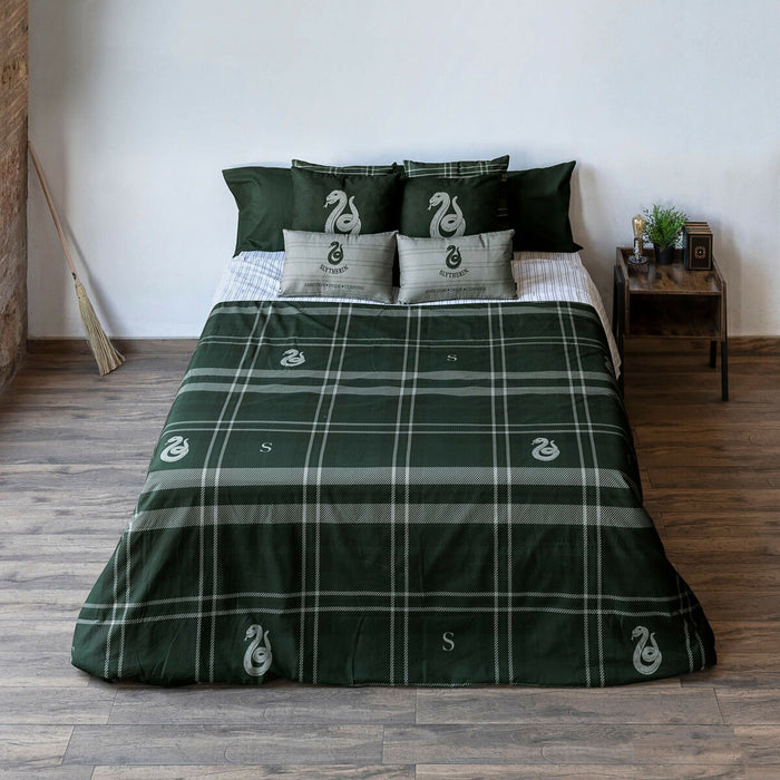 Husă de pilotă Harry Potter Slytherin 220 x 220 cm Pat 135/140