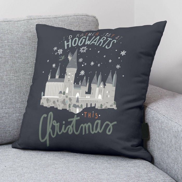 Husă de pernă de canapea Harry Potter Magical Christmas Albastru închis 50 x 50 cm