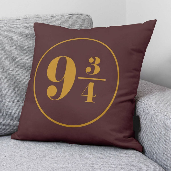 Husă de pernă de canapea Harry Potter Platform 9 3/4 Castaniu 50 x 50 cm