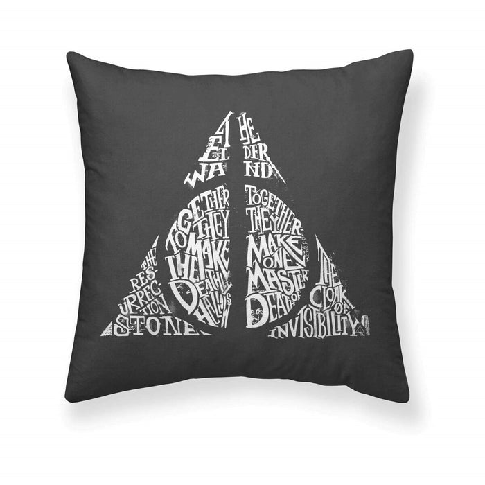 Husă de pernă de canapea Harry Potter Dealthy Hallows Negru 50 x 50 cm