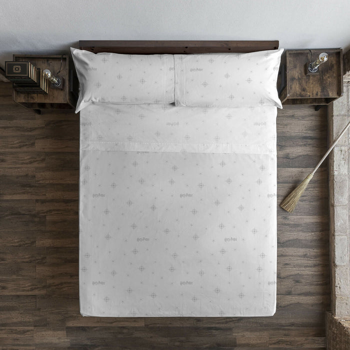 Set de foi Harry Potter Stars Grey Alb Pat 150/160 240 x 270 cm