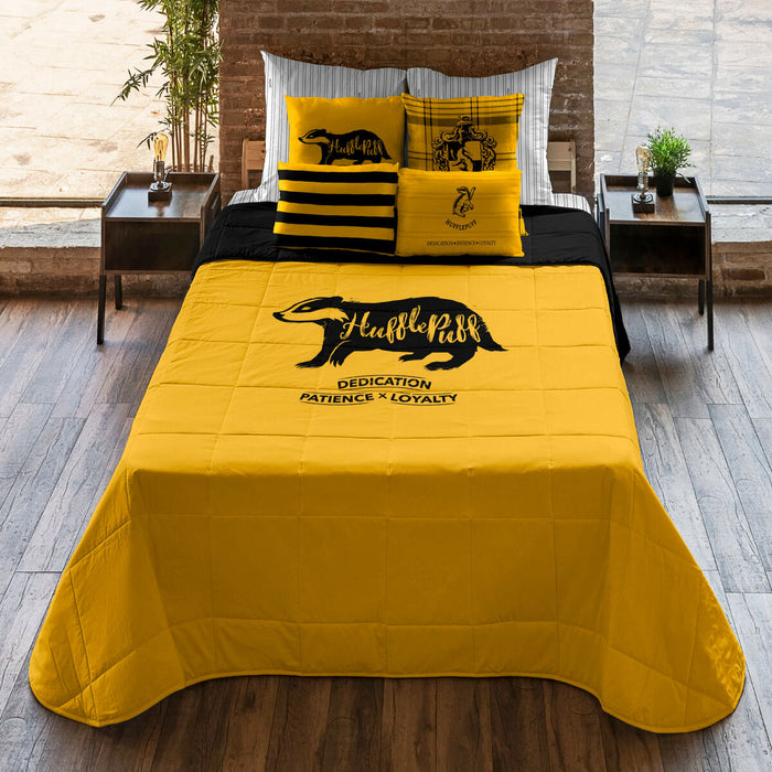 Plapumă de puf Harry Potter Hufflepuff Multicolor 250 g/m² 280 x 270 cm 280 x 4 x 270 cm Pat 180