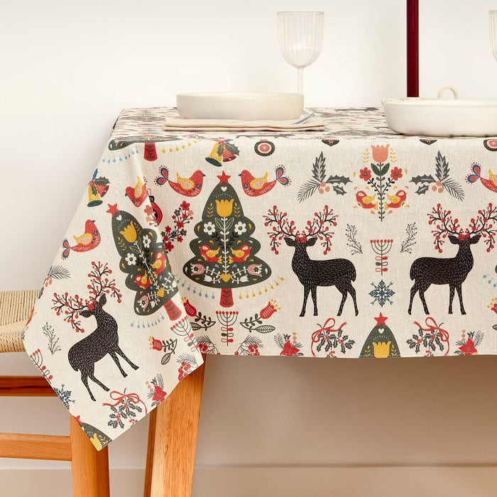 Față de masă din rășină rezistentă la pete Belum Merry Christmas 140 x 140 cm