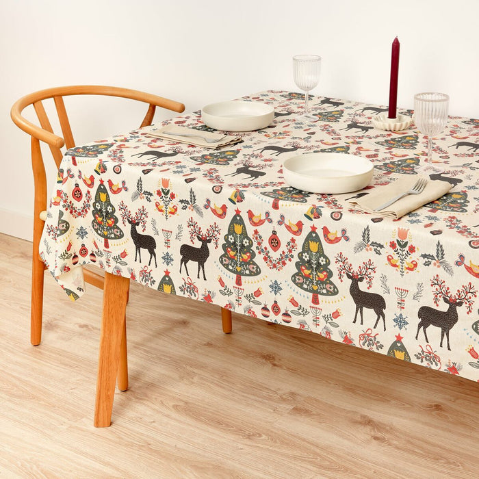Față de masă din rășină rezistentă la pete Belum Merry Christmas 140 x 140 cm