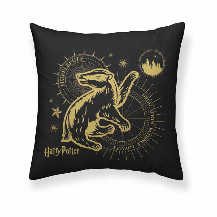 Husă de pernă de canapea Harry Potter Hufflepuff Negru 50 x 50 cm