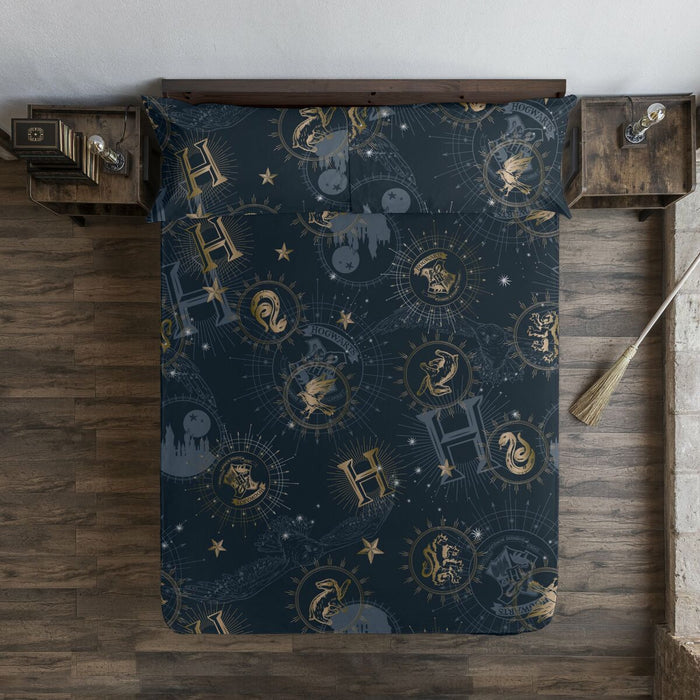 Foaie de jos Harry Potter Albastru Auriu* 160 x 200 cm