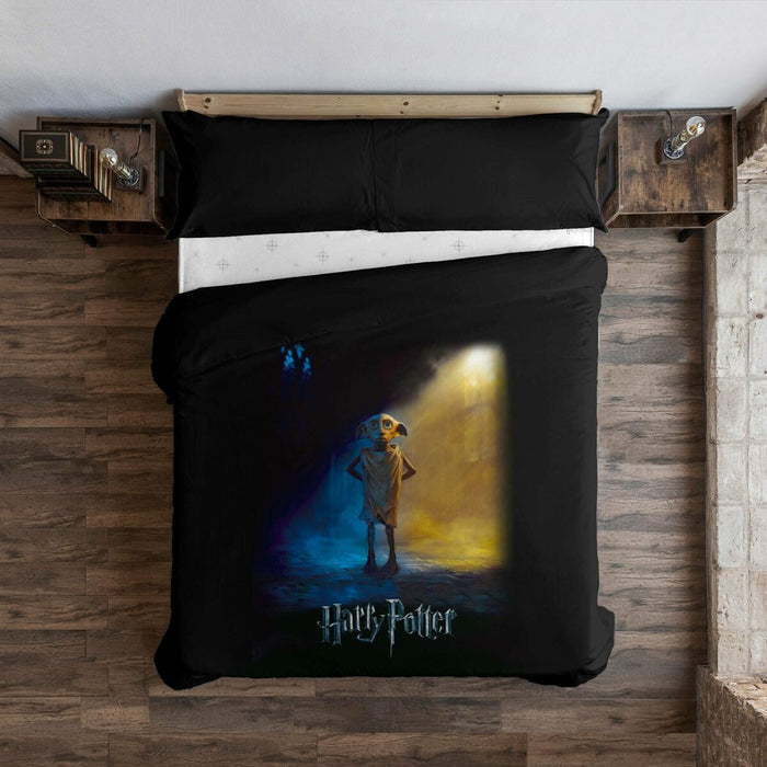 Husă de pilotă Harry Potter Dobby Multicolor 220 x 220 cm Pat 135/140