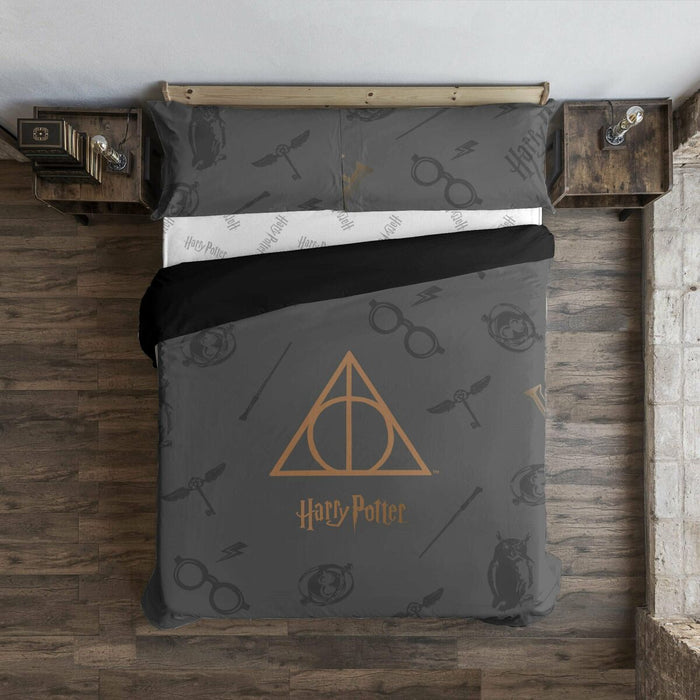 Husă de pilotă Harry Potter Deathly Hallows Multicolor 180 x 220 cm Pat 105