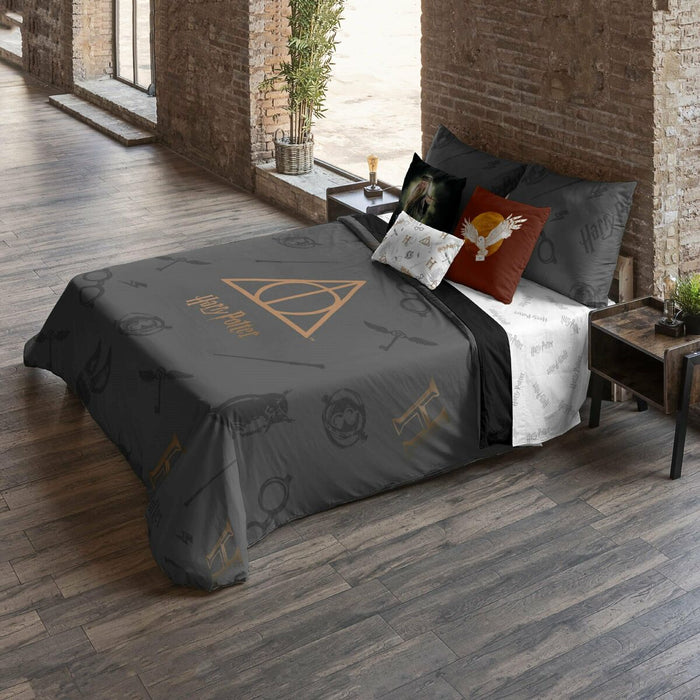 Husă de pilotă Harry Potter Deathly Hallows Multicolor 180 x 220 cm Pat 105
