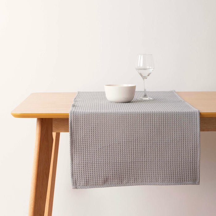 Șervet pentru Masă Belum Waffle Gri 45 x 140 cm