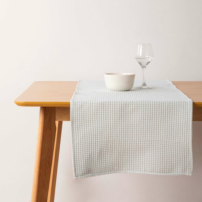 Șervet pentru Masă Belum Waffle Mentă Alb cald 45 x 140 cm