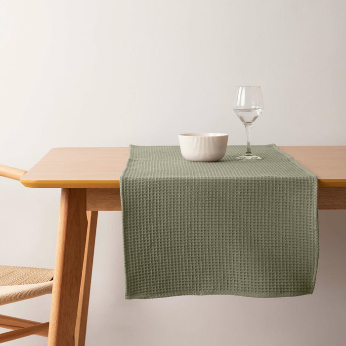 Șervet pentru Masă Belum Waffle Verde 45 x 140 cm