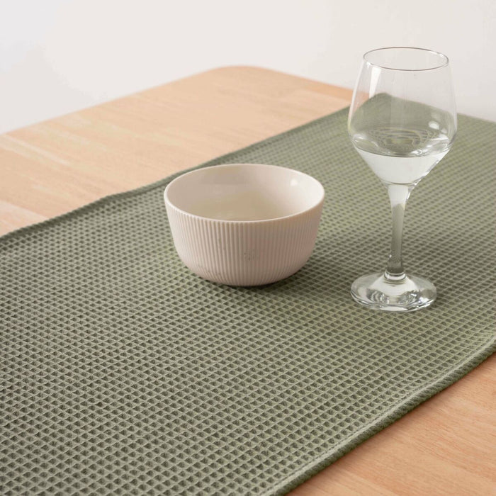 Șervet pentru Masă Belum Waffle Verde 45 x 140 cm