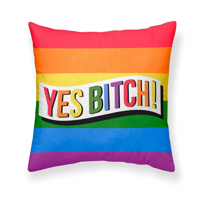 Husă de pernă de canapea Belum Yes b*tch Multicolor 50 x 50 cm