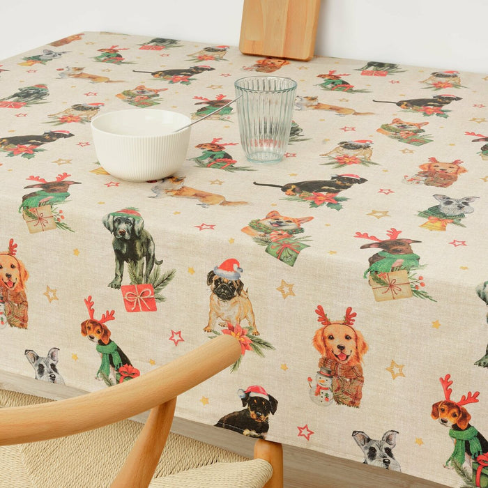 Față de masă din rășină rezistentă la pete Belum Christmas 140 x 140 cm