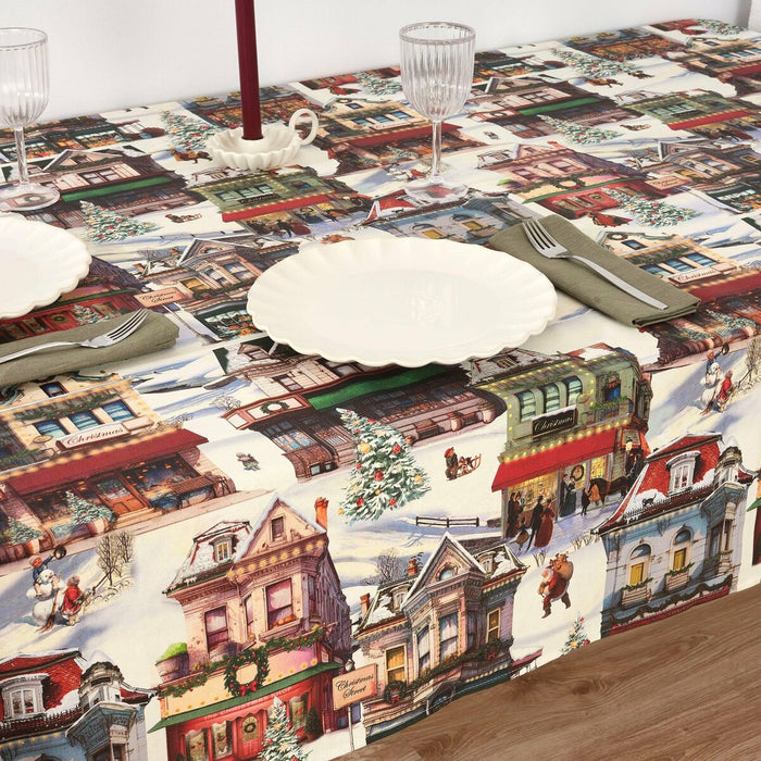 Față de masă din rășină rezistentă la pete Belum Christmas City 250 x 140 cm