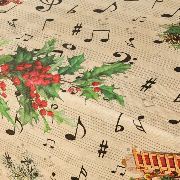 Față de masă din rășină rezistentă la pete Belum Christmas Sheet Music 300 x 140 cm