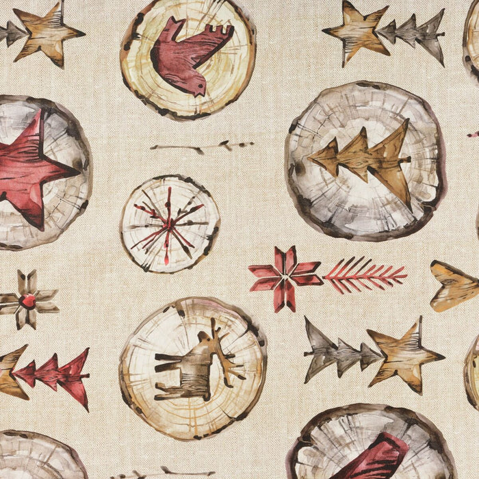 Față de masă din rășină rezistentă la pete Belum Wooden Christmas 200 x 140 cm