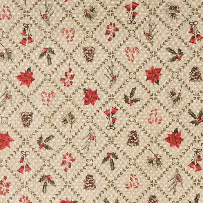 Față de masă rezistentă la pete Belum Christmas Flowers 155 x 155 cm