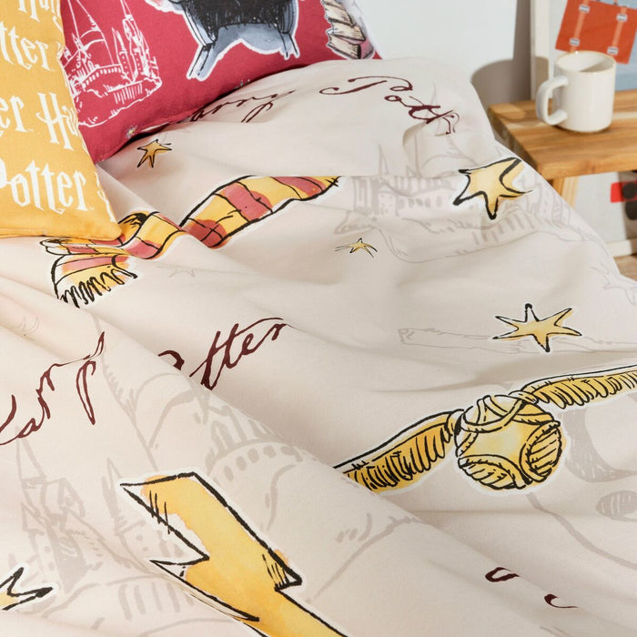 Husă de pilotă Harry Potter Gryffindor Scarf 180 x 220 cm Pat 105