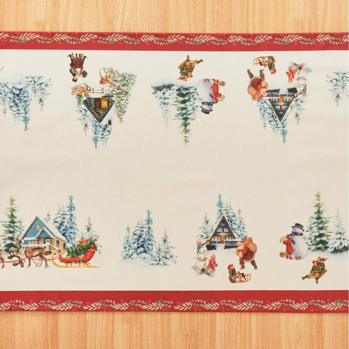 Șervet pentru Masă Belum Christmas Landscape 45 x 140 cm