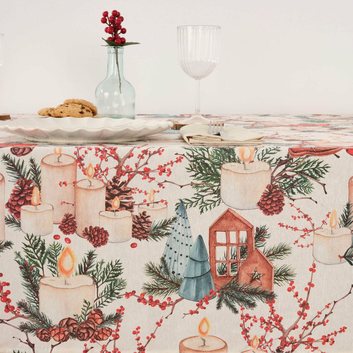 Față de masă din rășină rezistentă la pete Belum Christmas 250 x 140 cm