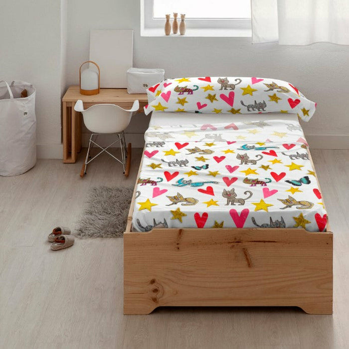 Set de foi Decolores Gatets de Anna Llenas Multicolor 210 x 270 cm