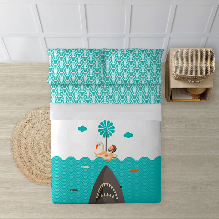 Set de foi Decolores Jaws Multicolor 175 x 270 cm