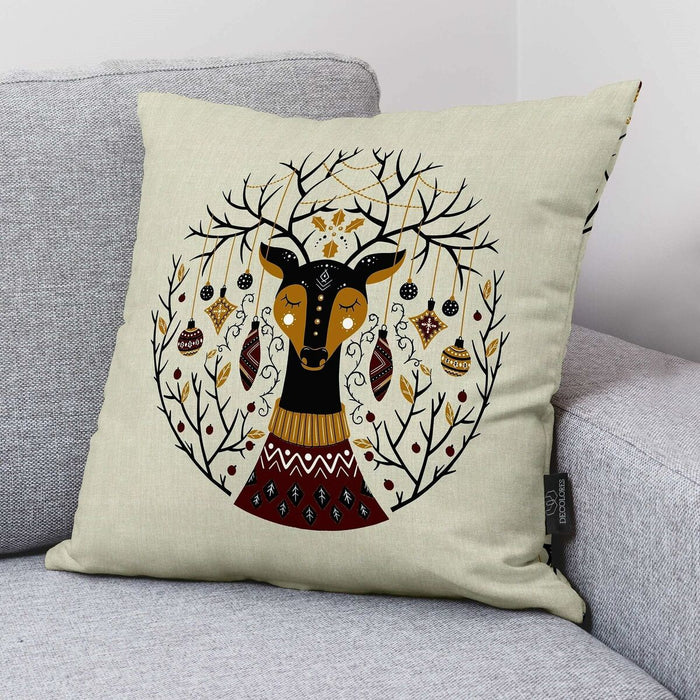 Husă de pernă de canapea Belum Christmas Deer 50 x 50 cm
