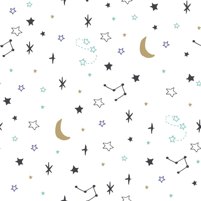 Foaie de fund montată Kids&Cotton Dayton Multicolor 105 x 200 cm