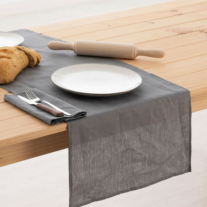 Șervet pentru Masă Belum Antracit 45 x 140 cm