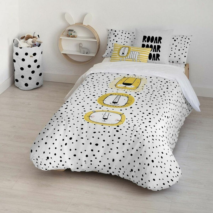 Husă de pilotă Kids&Cotton Dakari Big Alb Negru 180 x 240 cm