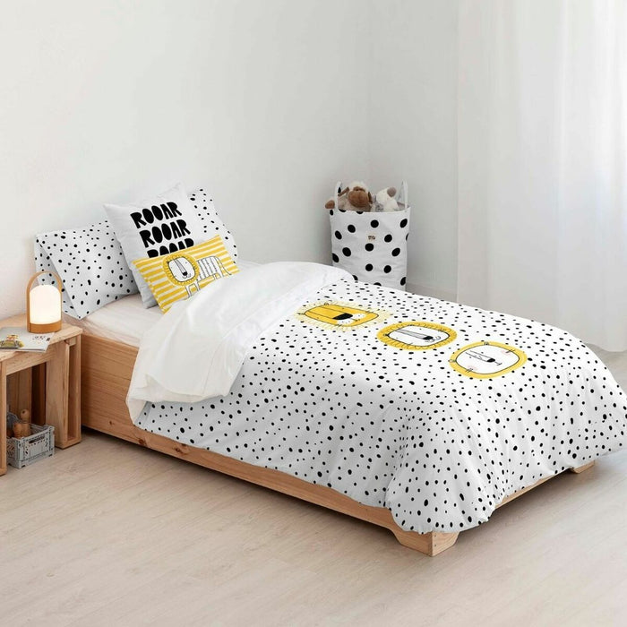 Husă de pilotă Kids&Cotton Dakari Big Alb Negru 180 x 240 cm