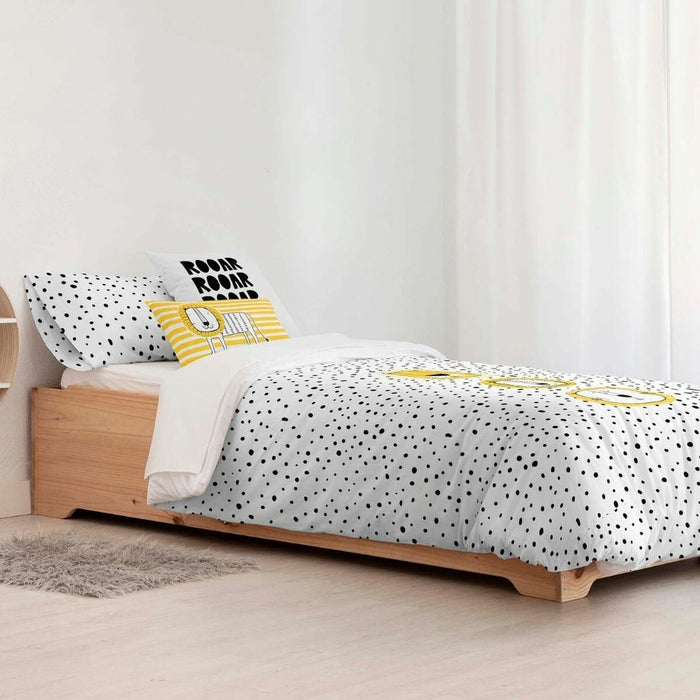 Husă de pilotă Kids&Cotton Dakari Big Alb Negru 180 x 240 cm