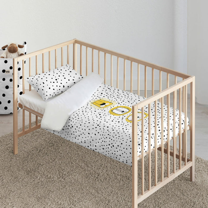 Set husă de pătură Kids&Cotton Dakari Big Negru 100 x 120 cm