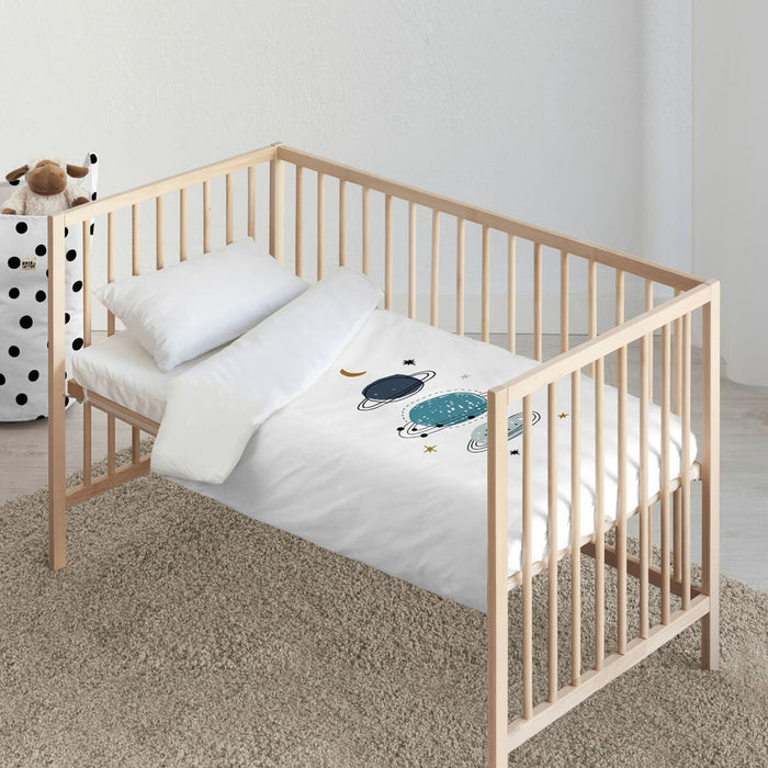 Set husă de pătură Kids&Cotton Dayton Big Alb 115 x 145 cm