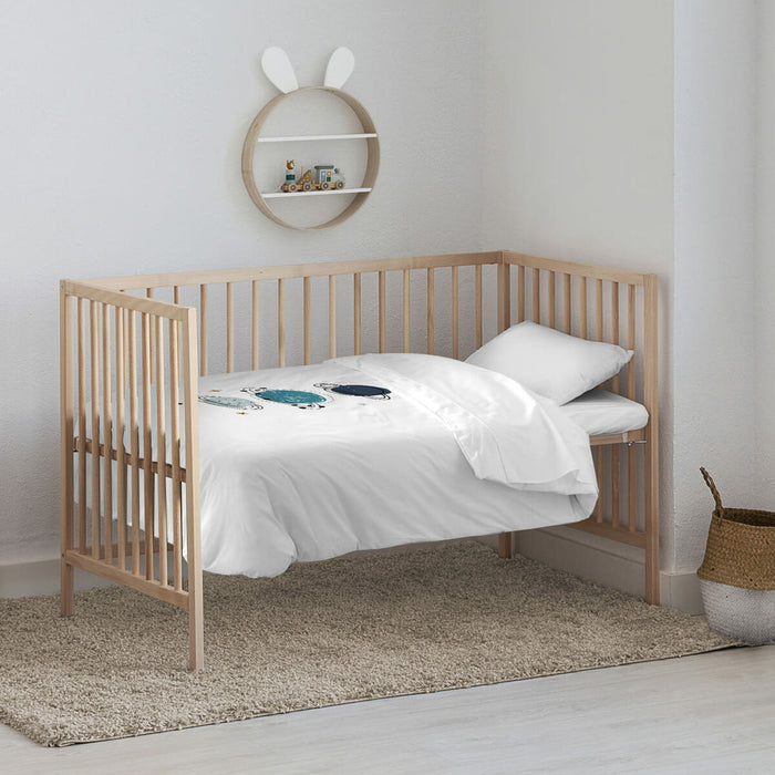 Set husă de pătură Kids&Cotton Dayton Big Alb 115 x 145 cm