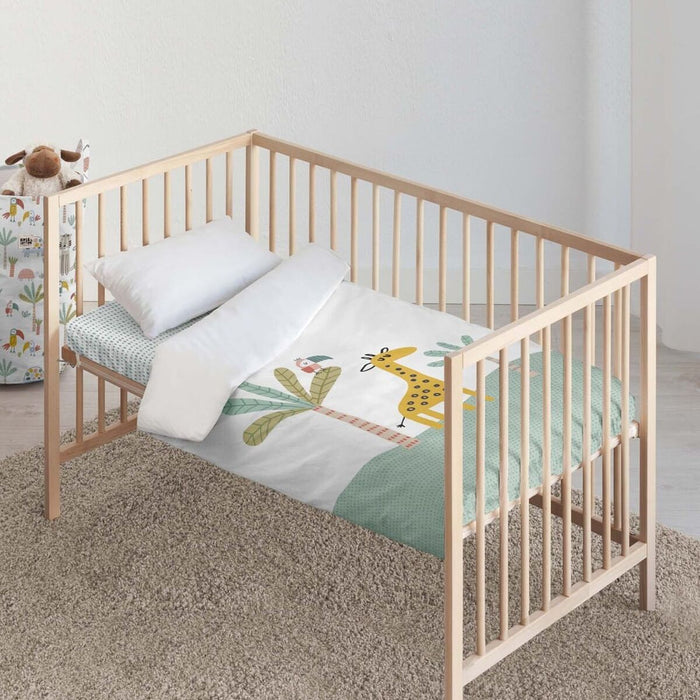 Set husă de pătură Kids&Cotton Jeddah Big Mentă 115 x 145 cm