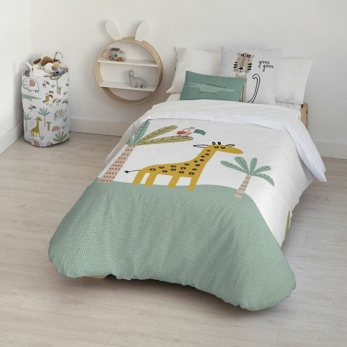 Set husă de pătură Kids&Cotton Jeddah Big Mentă 155 x 220 cm