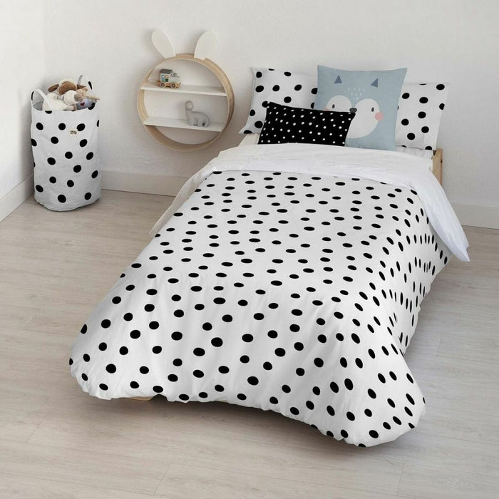 Husă de pilotă Kids&Cotton Kibo Alb Negru 180 x 240 cm